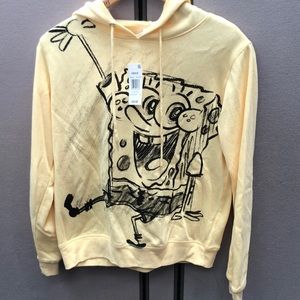 Medium Yellow hoodie SpongeBob
